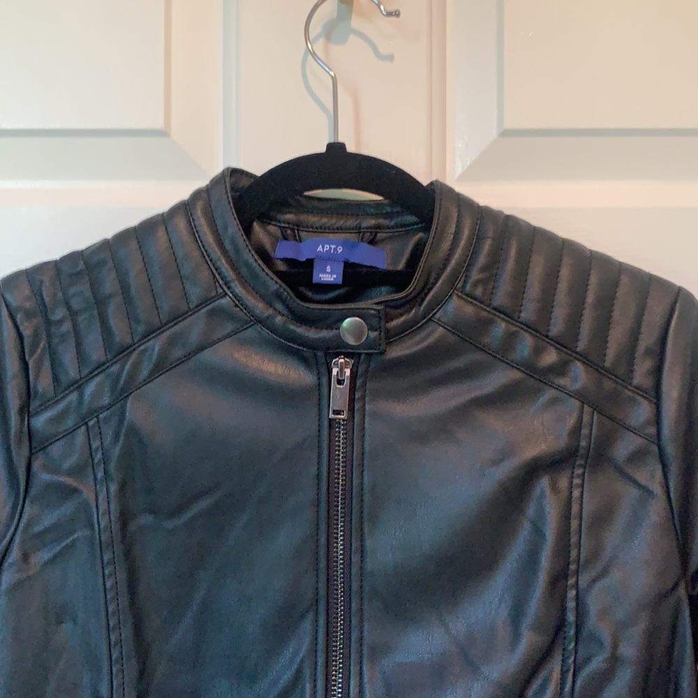 COPY - Faux Leather MOTO jacket. Size M. NWT